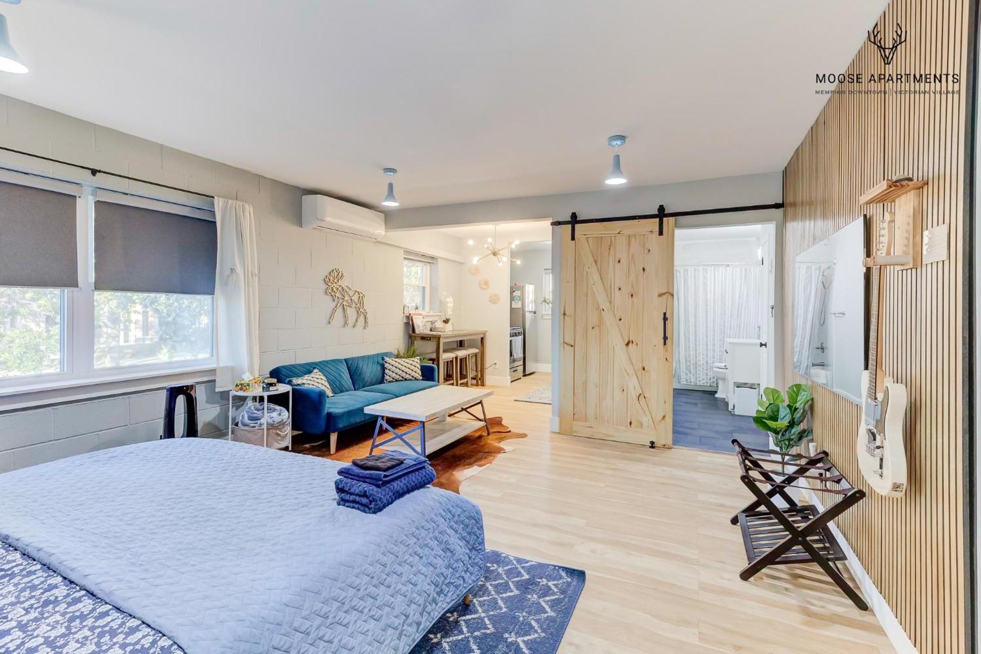 The Moose #7 - Instaworthy Studio With Amazing Views, Free Parking & Heated King Bed 孟菲斯 外观 照片