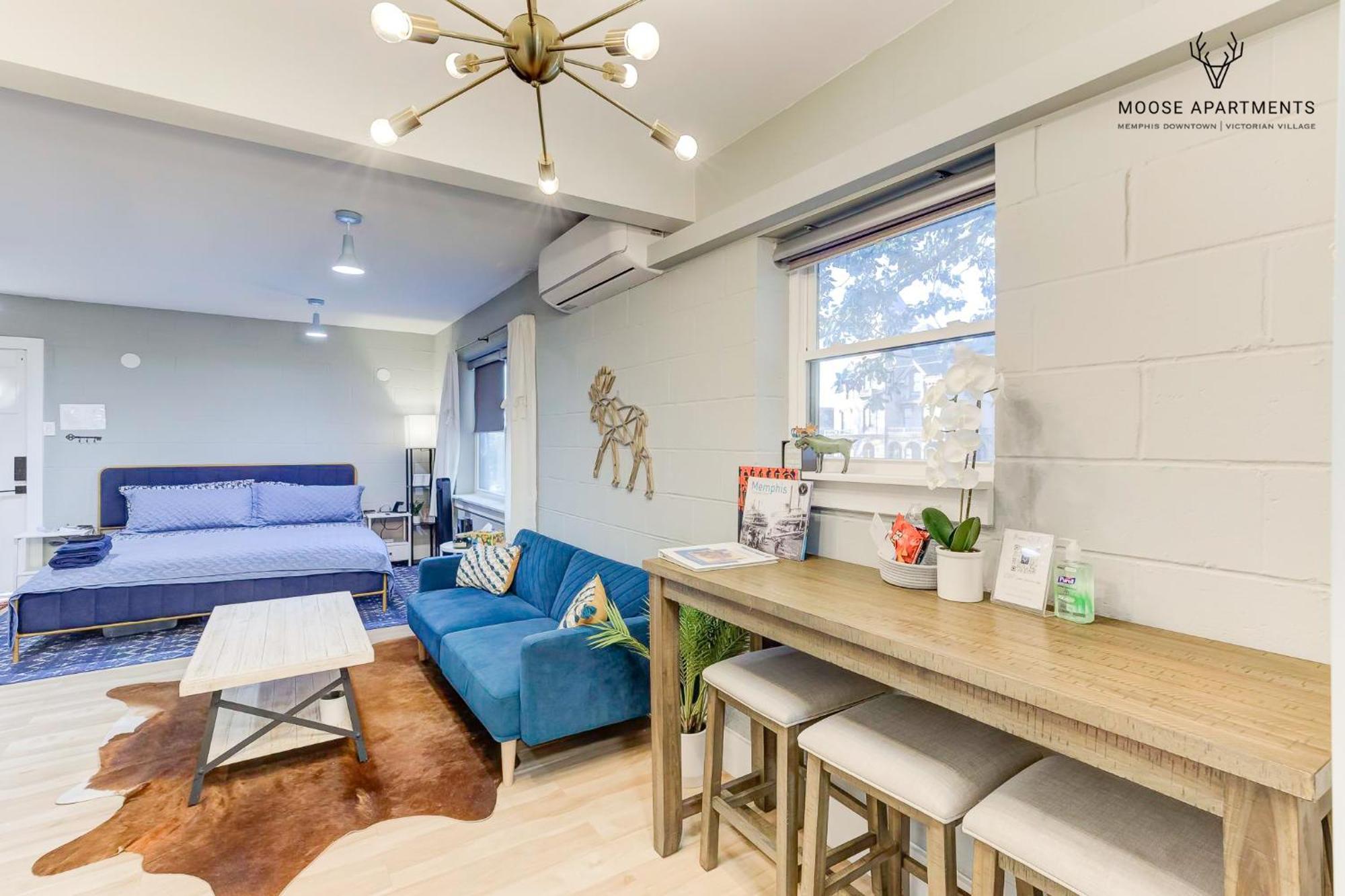 The Moose #7 - Instaworthy Studio With Amazing Views, Free Parking & Heated King Bed 孟菲斯 外观 照片